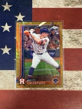 2025 Topps Chrome Logofractor Zach Dezenzo Gold Refractor Rookie /50 Astros