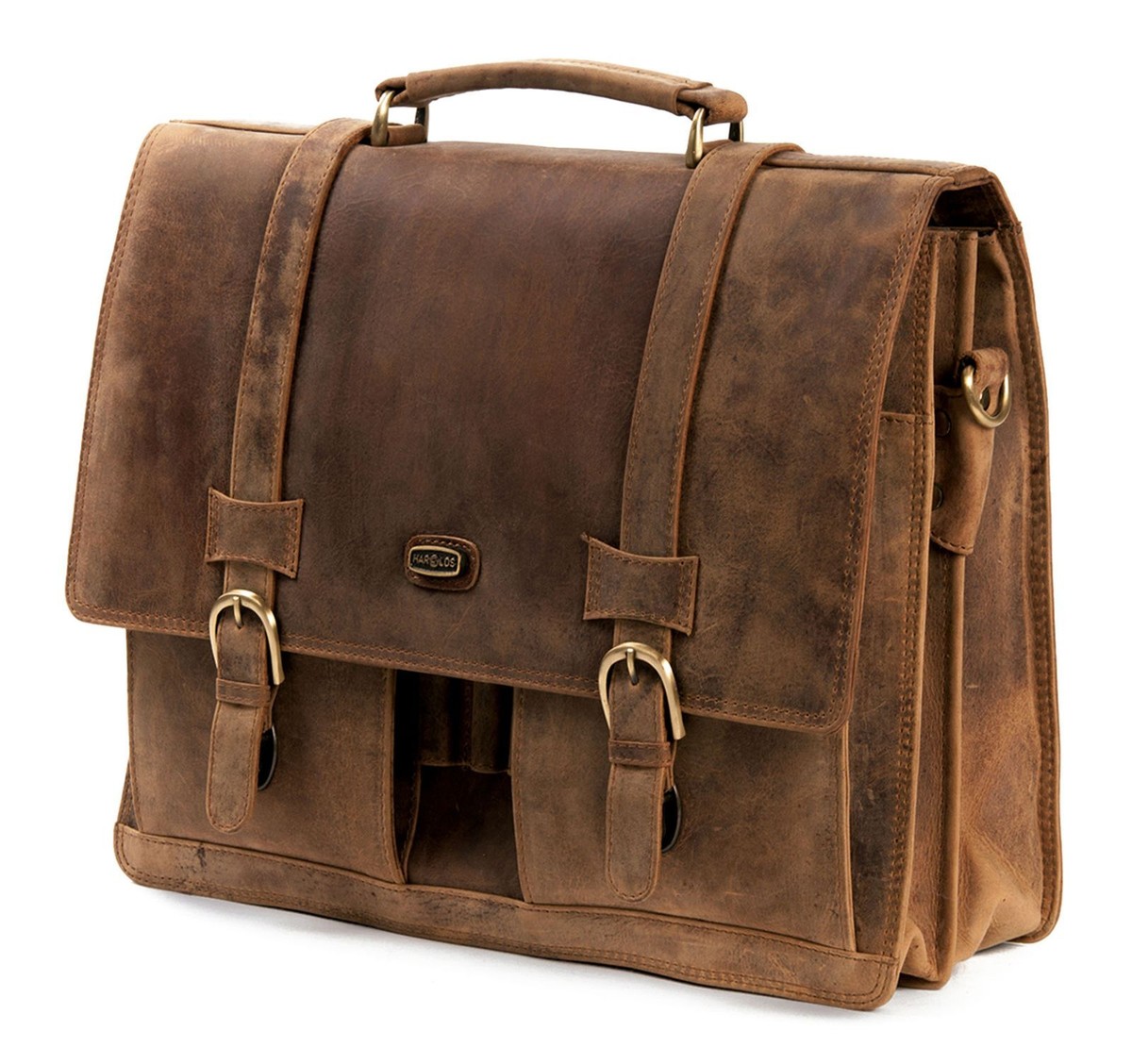 Harold's Leder Aktentasche »antic« Camel online kaufen