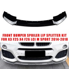 Für BMW X3 F25 X4 F26 M Sport Front Stoßstange Lippe Body Satz Splitter Spoiler*