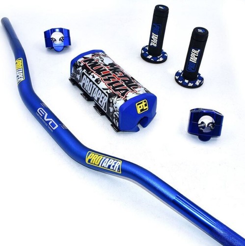 ProTaper EVO Handlebar DIRT BIKE Fat Bar 1 1/8'' GRIPS Pads Motorcycle Handle - Picture 9 of 23