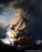 Storm on the Sea of Galilee by Rembrandt - Classical Art Print