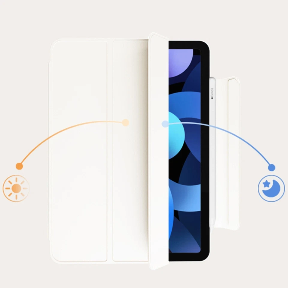 For iPad Pro 12.9" 3rd 4th 5th 6th Gen iPad Pro 11 Leather Stand SMART FLAP CASE - Image 3 of 4