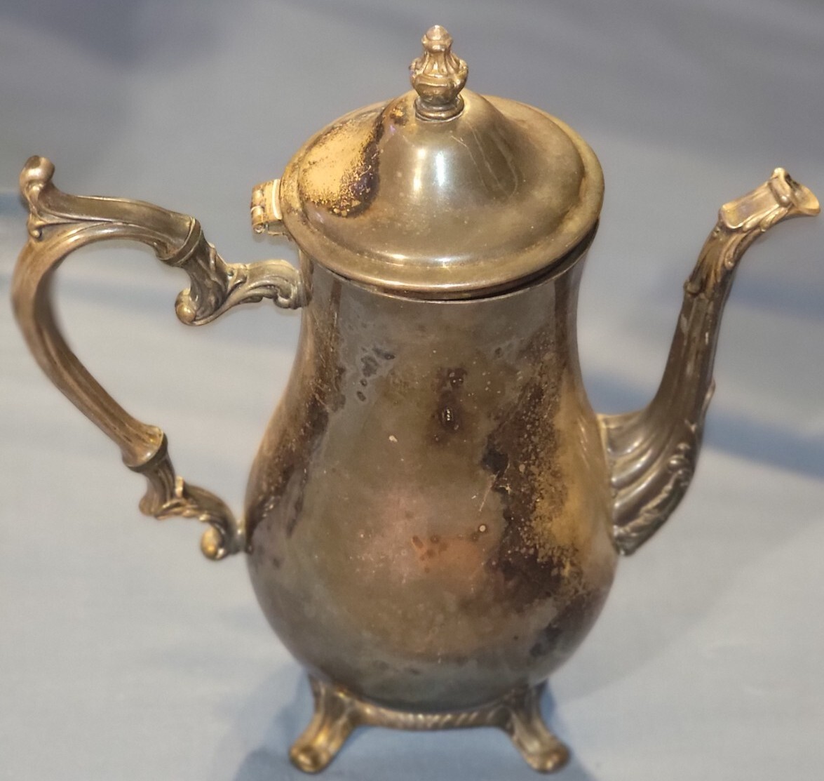 Wm ROGERS 800 Silverplate Coffee/Tea Pot W/Eagle Star