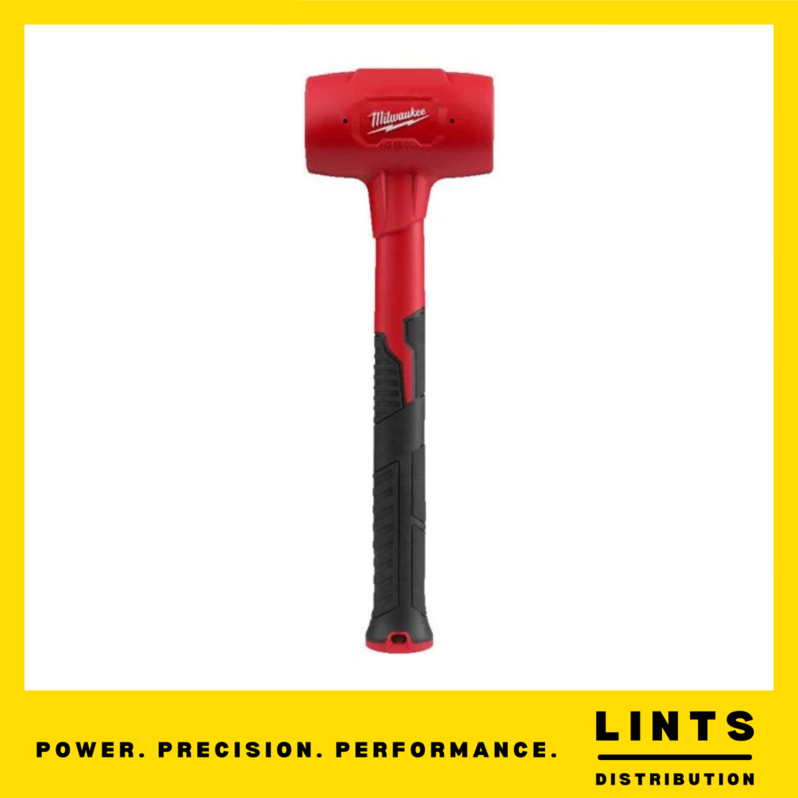 Milwaukee High Impact 1360g / 48oz Steel-Reinforced Dead Blow Hammer 4932492351