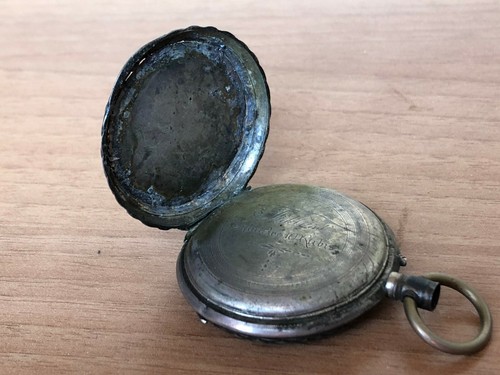 FIDELITAS CYLINDRE 10 RUBIS orologio da tasca d'epoca-old pocket watch - Picture 8 of 8
