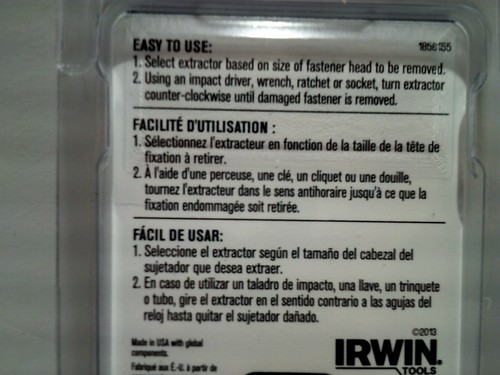 Irwin, 1859124, Bolt-Grip Impact Performance Series Deep Well Extractor 1/2" - Picture 5 of 5