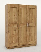 Kleiderschrank Toni Schrank Wildeiche Teilmassiv GeöLt 3 TüRig Breite 152Cm