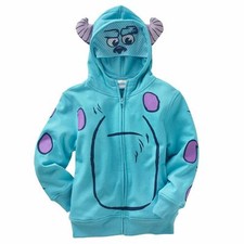 Disney Monsters University U SULLEY Child Size 7 Costume Zip Up Hoodie New