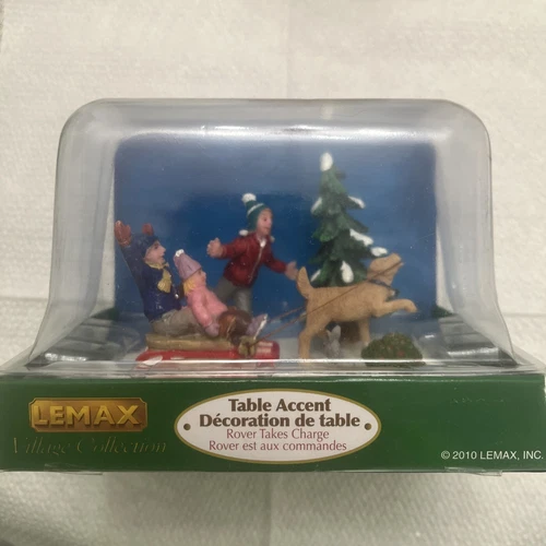 Lemax Rover Takes Charge Table Accent 2010 New Christmas