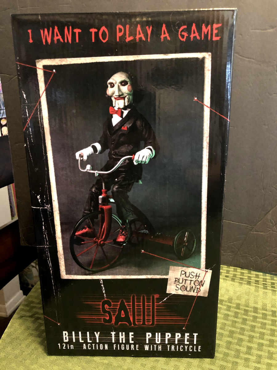 Jigsaw / Billy the puppet SAW 12 inch / Tricycle 