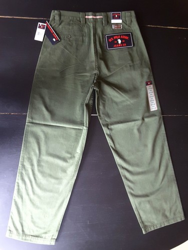 US POLO ASSN Men Chinos Sport Gear Pleated Soft Casual Pants 100% Cotton New Tag - Picture 3 of 12