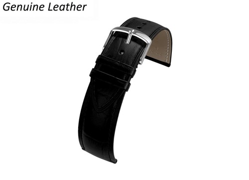 For TISSOT Black Genuine Leather Watch Strap Band Buckle Clasp 12-24mm Pins - Picture 7 of 13