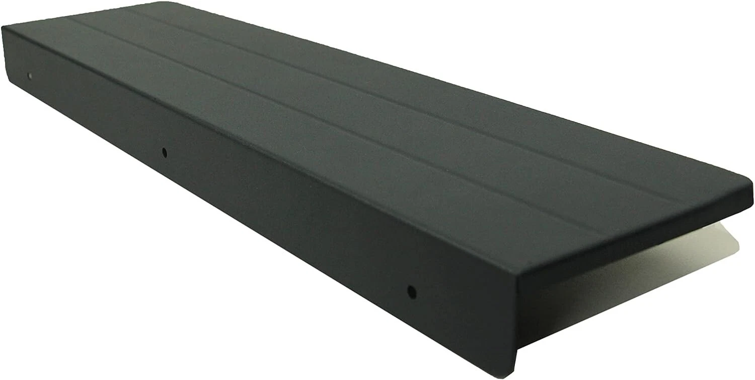 Metal Floating Wall Shelves Durable Living Room Kitchen Decorative Decor Black