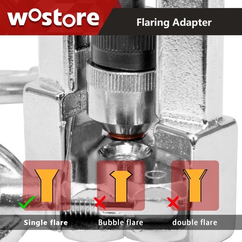 All-in-One Flaring Swage Tool Kit for Copper & Aluminum Pipes - 9 Dies Included - Picture 6 of 11