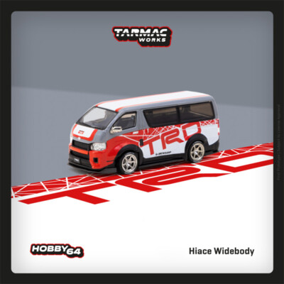 Tarmac Works 1:64 Hiace Widebody Red Diecast Model Car | eBay