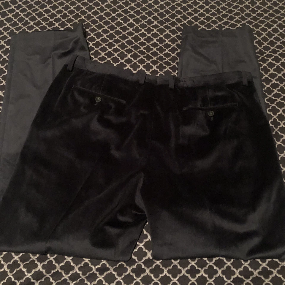 Pantalones Penguin by Munsingwear para hombre 38 X 32 azul marino terciopelo pierna recta H15 Foto 4 de 4