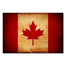 Postereck 0280 poster tela bandiera vintage, bandiera Canada Ottawa