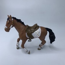 PAPO Western Collectible Brown Horse w Saddle
