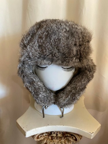 Rabbit Fur Trapper Aviator Hat 