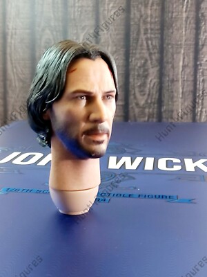 Hot Toys MMS504 JOHN WICK 1/6 action Figures Keanu Reeves Head Sculpt Only 