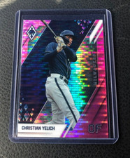 2022 Panini Chronicles Phoenix Christian Yelich Pink Pulsar