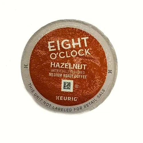 96/PACK Eight O'Clock Hazelnut Coffee K-Cup Pods BULK PACKAGING