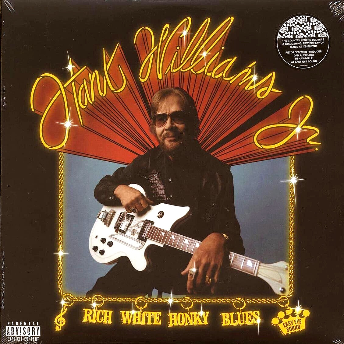 HANK WILLIAMS, JR "RICH WHITE HONKY BLUES" BRAND NEW! STILL SEALED LP! (MINT)