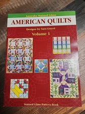 Stained Glass Pattern Book, Vol 1 American Quilts Aanraku Suncatchers Sara Guyol