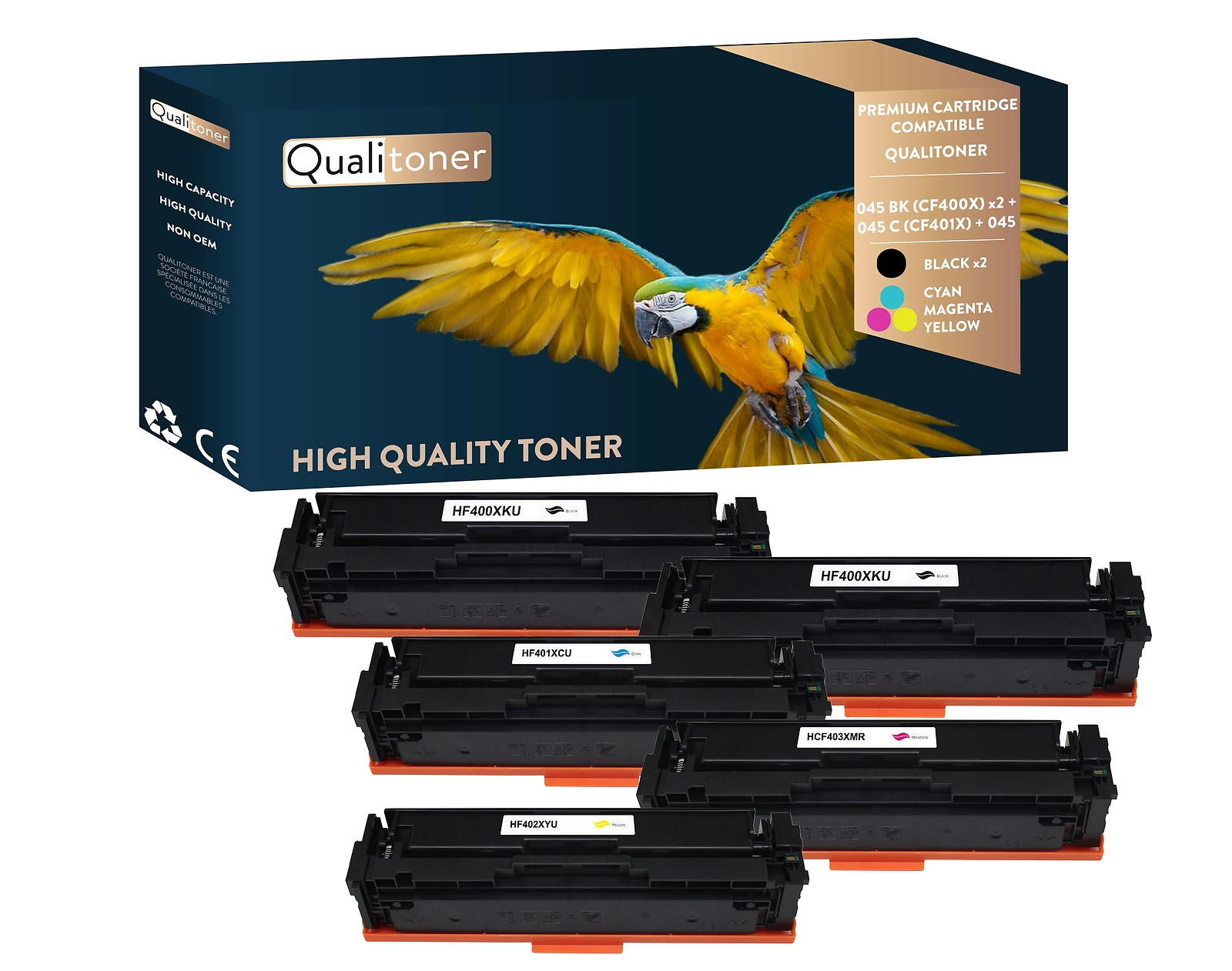 Toner 045 CF400X pour imprimante Canon laser bureau et télétravail