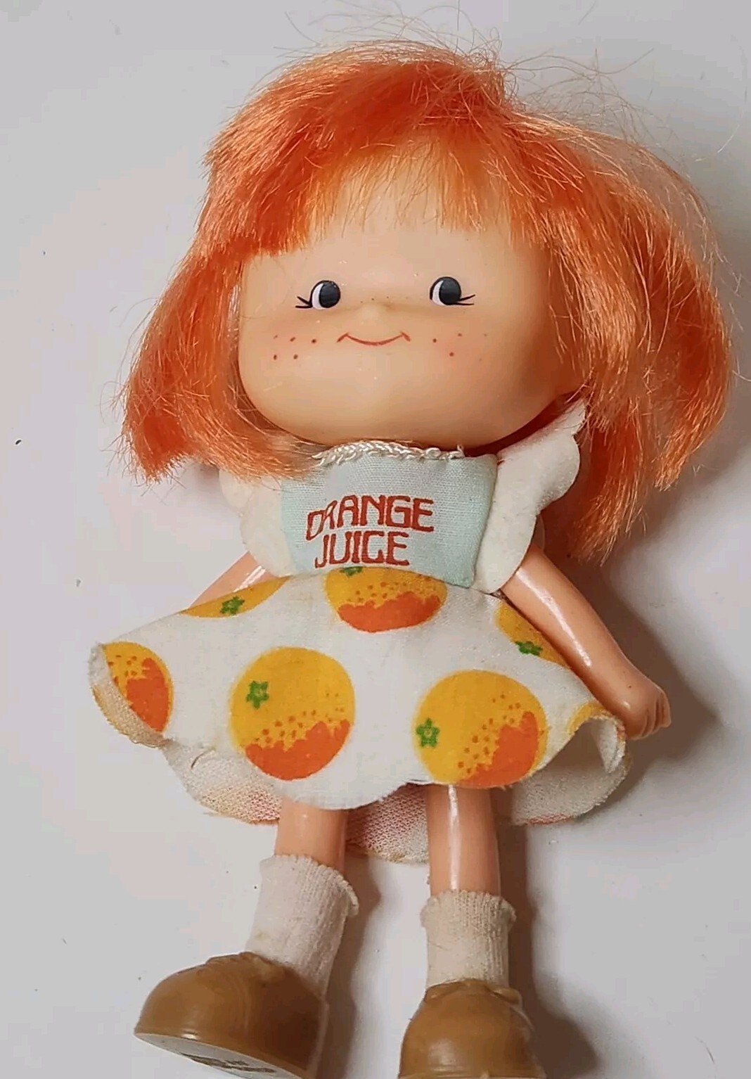 Orange Juice Doll Blue Box Toys 1703 VTG 1981 Orange Hair Brown Eyes w/ Box READ