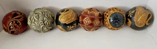 Ornate Decorative Balls Lot of 6