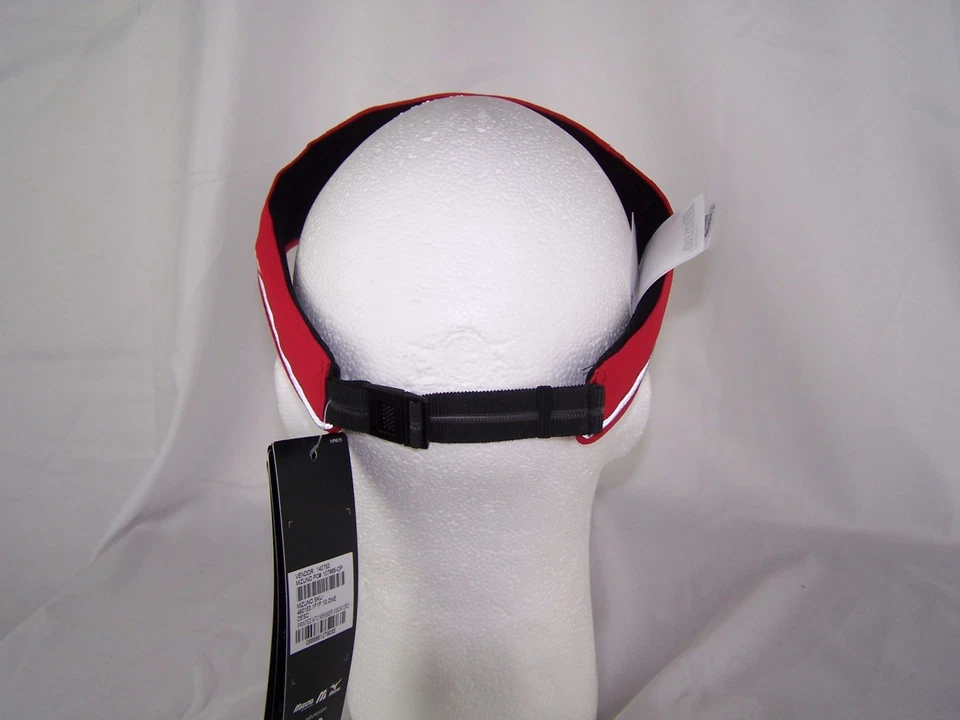 Atlanta Track Club Member Mizuno Visera Roja Ajustable Correr Golf Humedad Mgt Foto 3 de 4