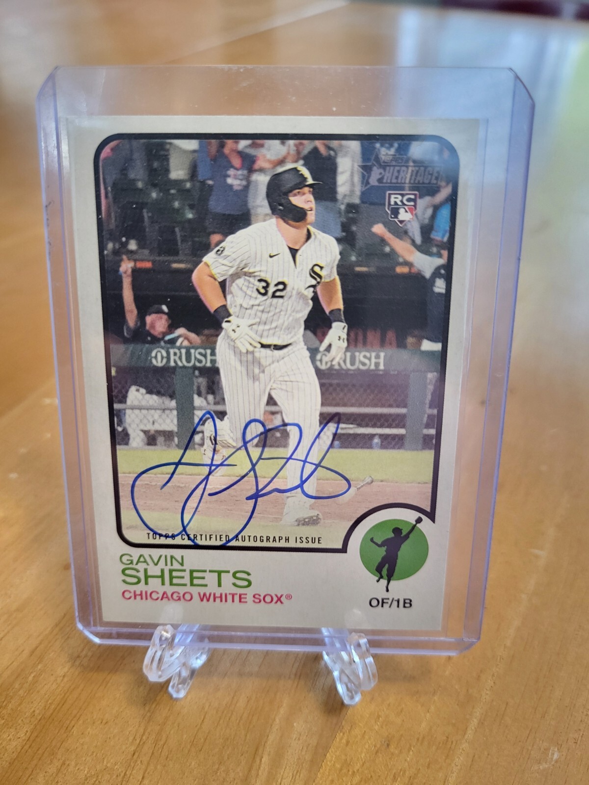 Gavin Sheets 2022 Topps Heritage Real One Autograph Chicago White Sox ROOKIE