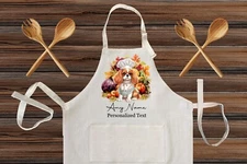 Cavalier King Charles Spaniel Dog Chef Personalized Linen Apron Cooking Apron