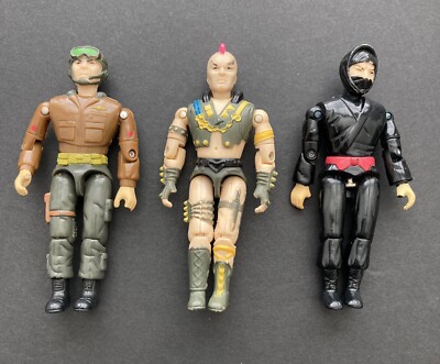 Lot Of 3 Lanard The Corps 1986 Action Figures Ninja Whispering Willie