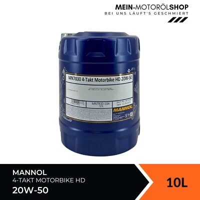 Aceite moto Mannol MN7830 4 tiempos HD 20W-50 10 litros