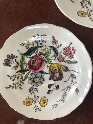 VTG Copeland Spode Gainsborough 3 Saucers Floral Great Britain - Picture 3 of 11
