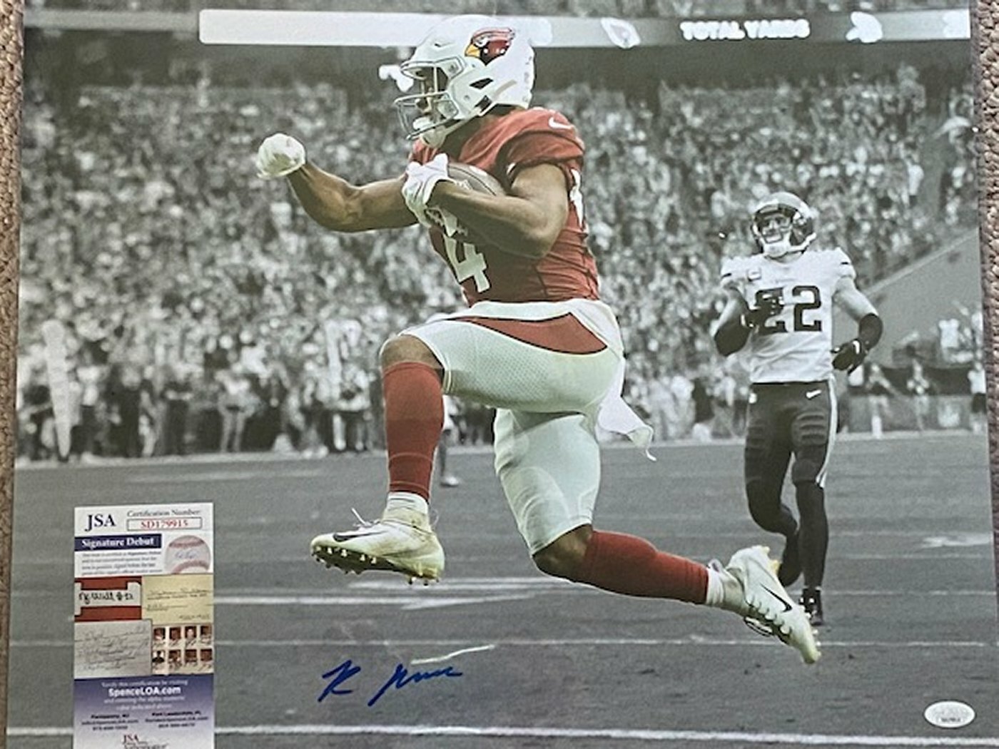 Antonio Brown Autographed Signed Arizona Cardinals RONDALE MOORE SPOTLIGHT 16x20 Photo JSA SIG DEBUT COA 