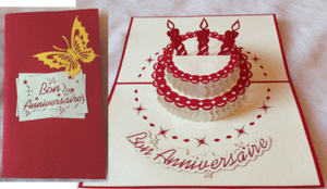 Carte D Anniversaire Le Gateau 3d Pop Up Kirigami Ebay Carte D Anniversaire Le Gateau 3d Pop Up Kirigami Ebay