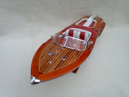 Riva Aquarama 26" 4 Optionen Qualität Holz Modellboot L60 handgefertigtes italienisches Boot - Bild 23 von 37