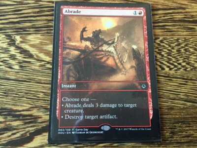 Abrade Full Art - Player Reward Excellent Magic MTG