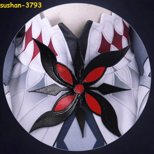 Anime Genshin Impact Arlecchino Cosplay Outfit Halloween Costume Party Suit Gift - Picture 12 of 20