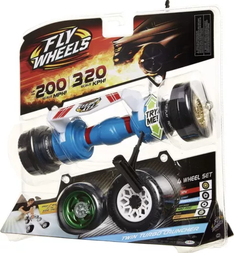 Fly Wheels Twin Turbo Launcher 4 Wheel Set 200 MPH Jakks Pacific