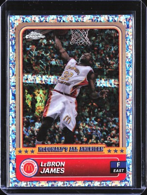 2024 Topps Chrome Mcdonald s All American Lebron James Mcflurry Refractor