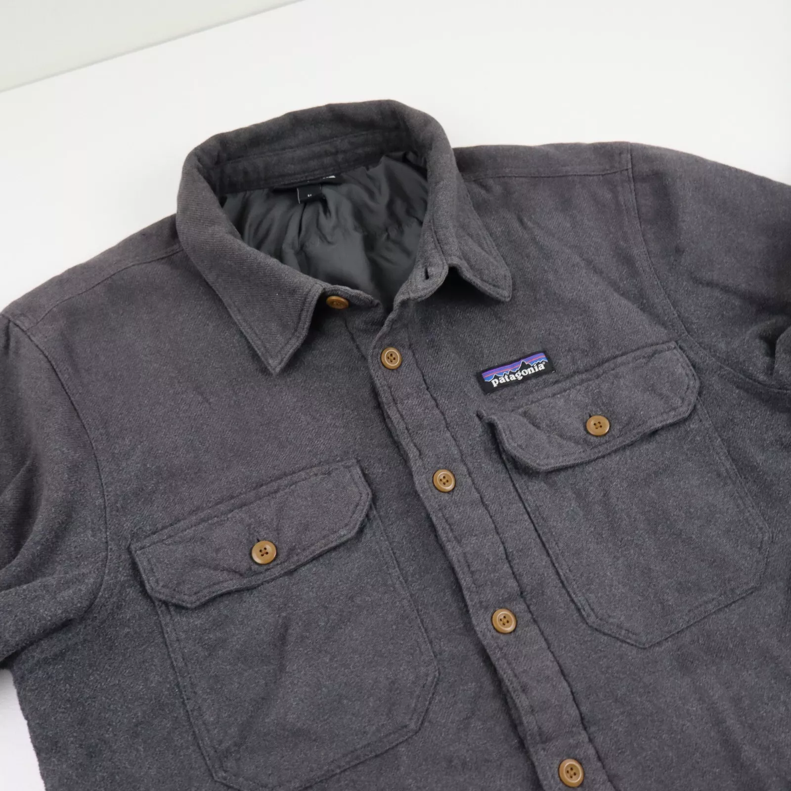 patagonia insulated quilted fjord flannel shacket jacket