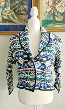VTG Southwest Canyon Aztec Southwestern Sz L Large Woven 90s Cotton Women Blazer
