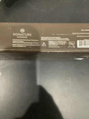 Signature Hardware 12-3/8" Wall Mounted Shower Arm and Flange 483911 @43 - Picture 5 of 6