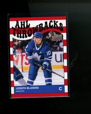 2023-24 Upper Deck AHL Red Stripes Throwbacks #TB11 Joseph Blandisi #d 33/99