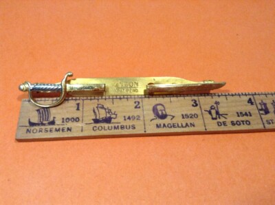 Pince à Cravate Anson Vintage Modèle Sabre - Accessoire Homme Rétro