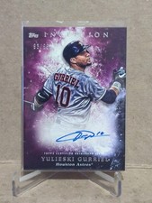 2018 Topps Inception Rookie & Emerging Stars Auto Magenta #93/99Yulieski Gurriel